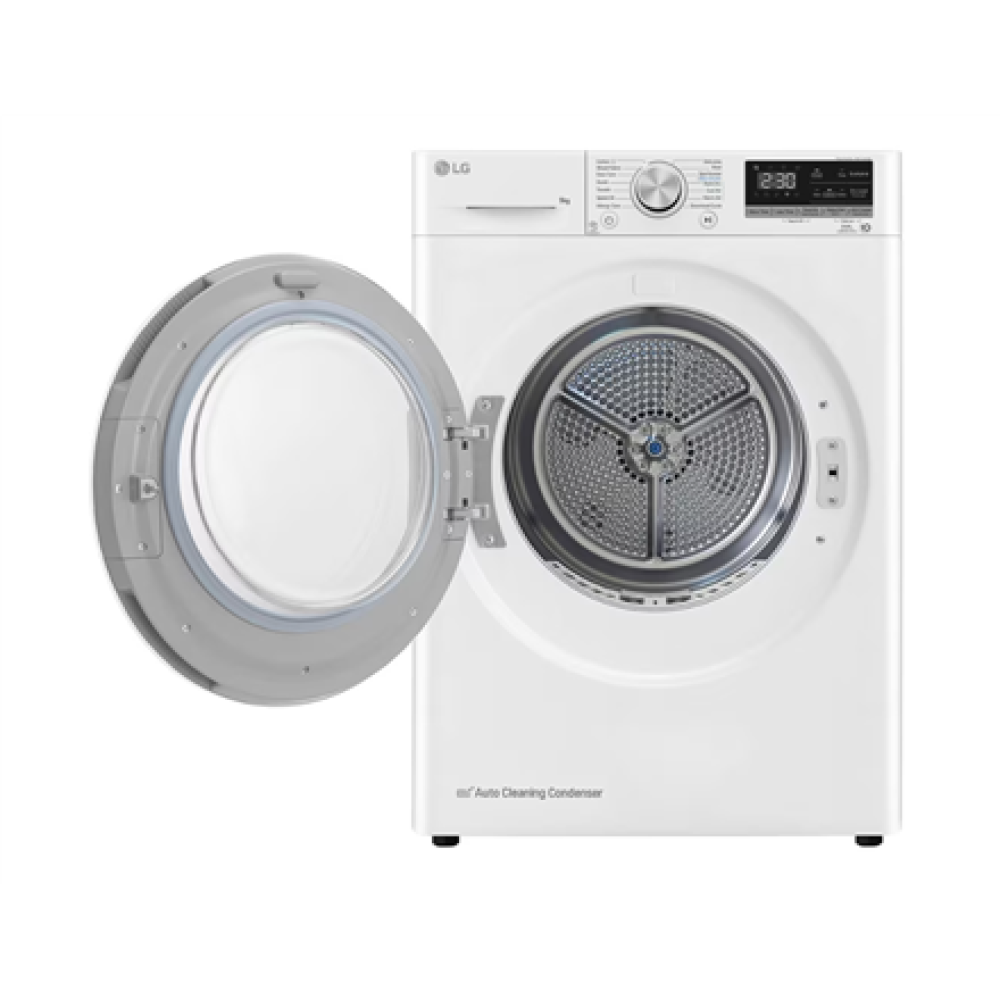 LG Dryer Machine , RH90V9AV4N , Energy efficiency class C , Front loading , 9 kg , LED , Depth 66 cm , Wi-Fi , White