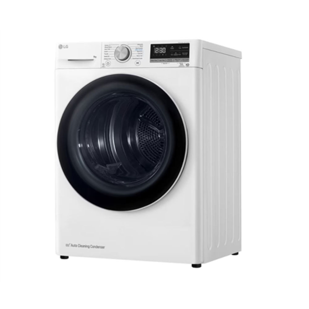 LG Dryer Machine , RH90V9AV4N , Energy efficiency class C , Front loading , 9 kg , LED , Depth 66 cm , Wi-Fi , White
