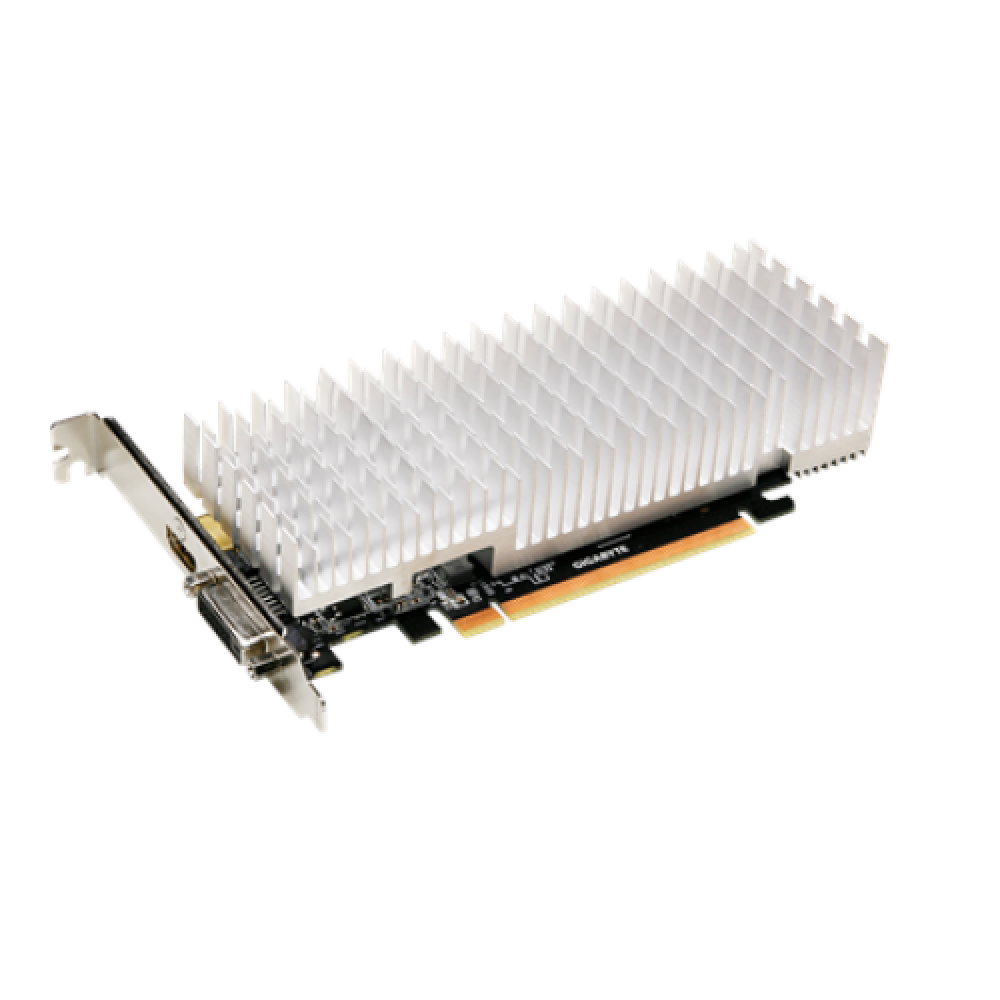 Gigabyte Low Profile NVIDIA, 2 GB, GeForce GT 1030, GDDR5, Processor frequency 1252 MHz, DVI-D ports quantity 1, HDMI ports quantity 1, PCI Express 3.0, Memory clock speed 6008 MHz