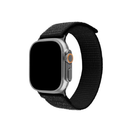 Fixed , Sporty Strap for Apple Watch Ultra 49mm , 160-210 mm , Nylon , Black