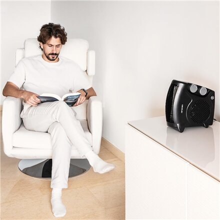 Cecotec ReadyWarm 2000 Max Dual Black , Fan heater , 2000 W , Number of power levels 3 , Suitable for rooms up to 20 m² , Black