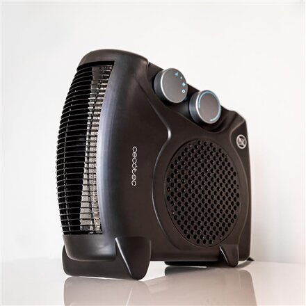 Cecotec ReadyWarm 2000 Max Dual Black , Fan heater , 2000 W , Number of power levels 3 , Suitable for rooms up to 20 m² , Black