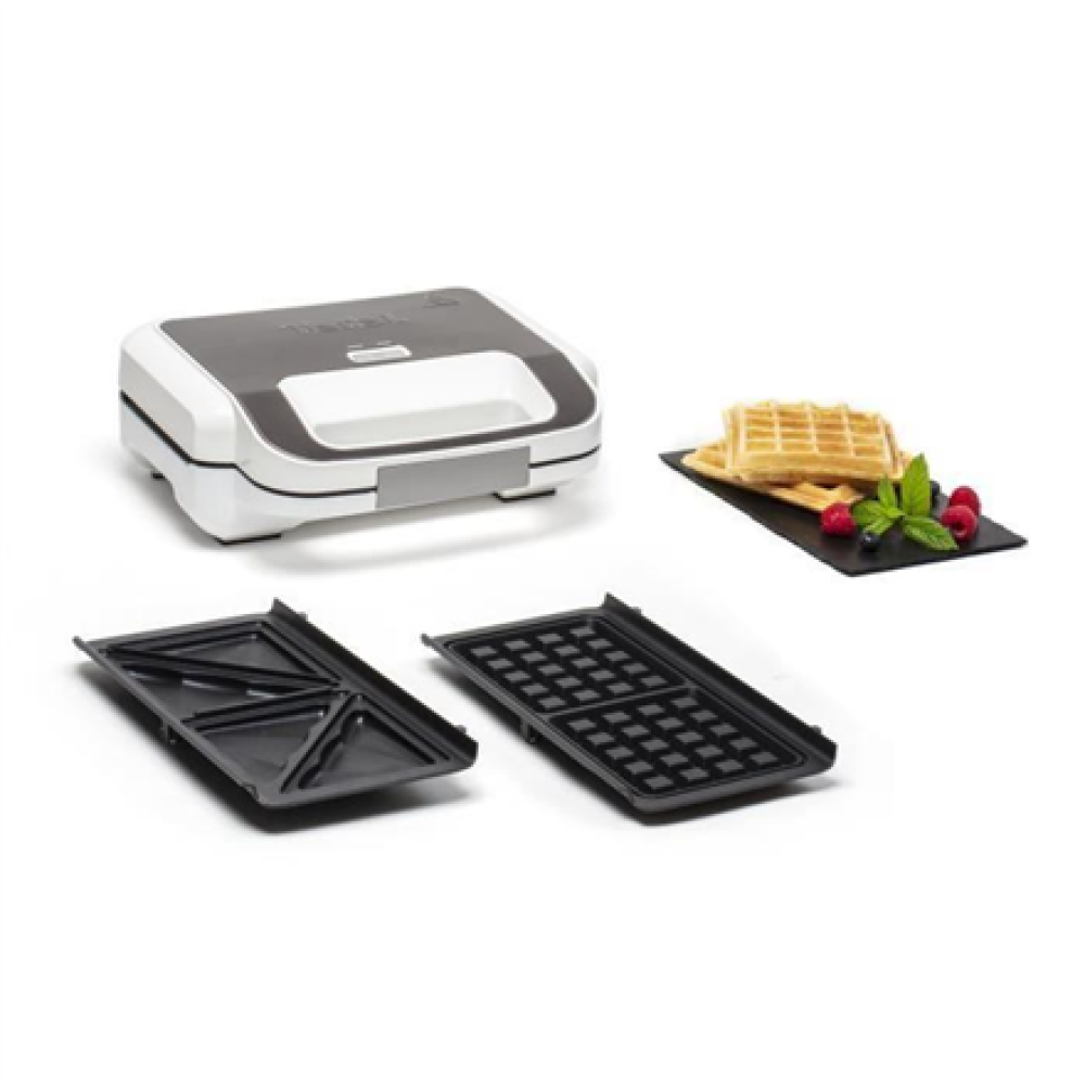 TEFAL , Wafle Maker Snack XL , SW701110 , 850 W , Number of pastry 2 , Belgium , White/Grey