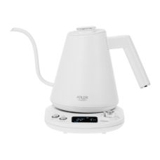 Adler , Kettle , AD 1349w , Electric , 1100 W , 1 L , Stainless Steel , 360° rotational base , White