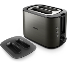 Philips Toaster , HD2651/80 Viva Collection , Power 1050 W , Number of slots 2 , Housing material Metal , Black Philips Toaster , HD2651/80 Viva Collection , Power 1050 W , Number of slots 2 , Housing material Metal , Black