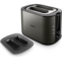 Philips Toaster , HD2651/80 Viva Collection , Power 1050 W , Number of slots 2 , Housing material Metal , Black