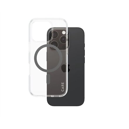 CARE Flagship Case , Back cover , Apple , iPhone 16 PRO , Recycled plastic , Black , MagSafe