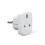 Gembird , AC power adapter, UK socket to EU Schuko plug, 7.5 A , Travel adapter