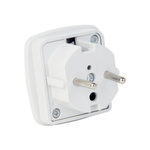 Gembird , AC power adapter, UK socket to EU Schuko plug, 7.5 A , Travel adapter