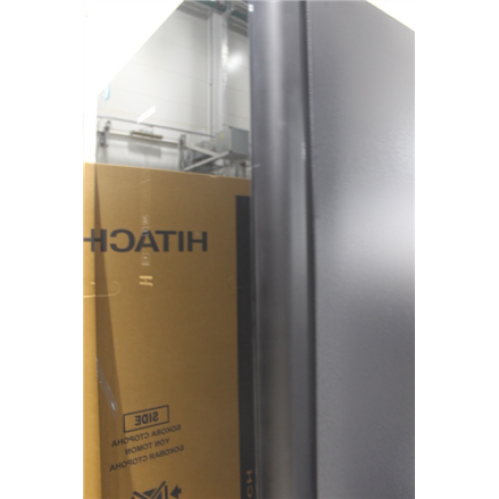 SALE OUT. Hitachi Refrigerator R-BGX411PRU0-1 (GBK) Energy efficiency class E Free standing Combi Height 190 cm No Frost system Fridge net capacity 215 L Freezer net capacity 115 L Display 41 dB Glass Black DAMAGED PACKAGING, SCRATCHES ON FRONT DOOR