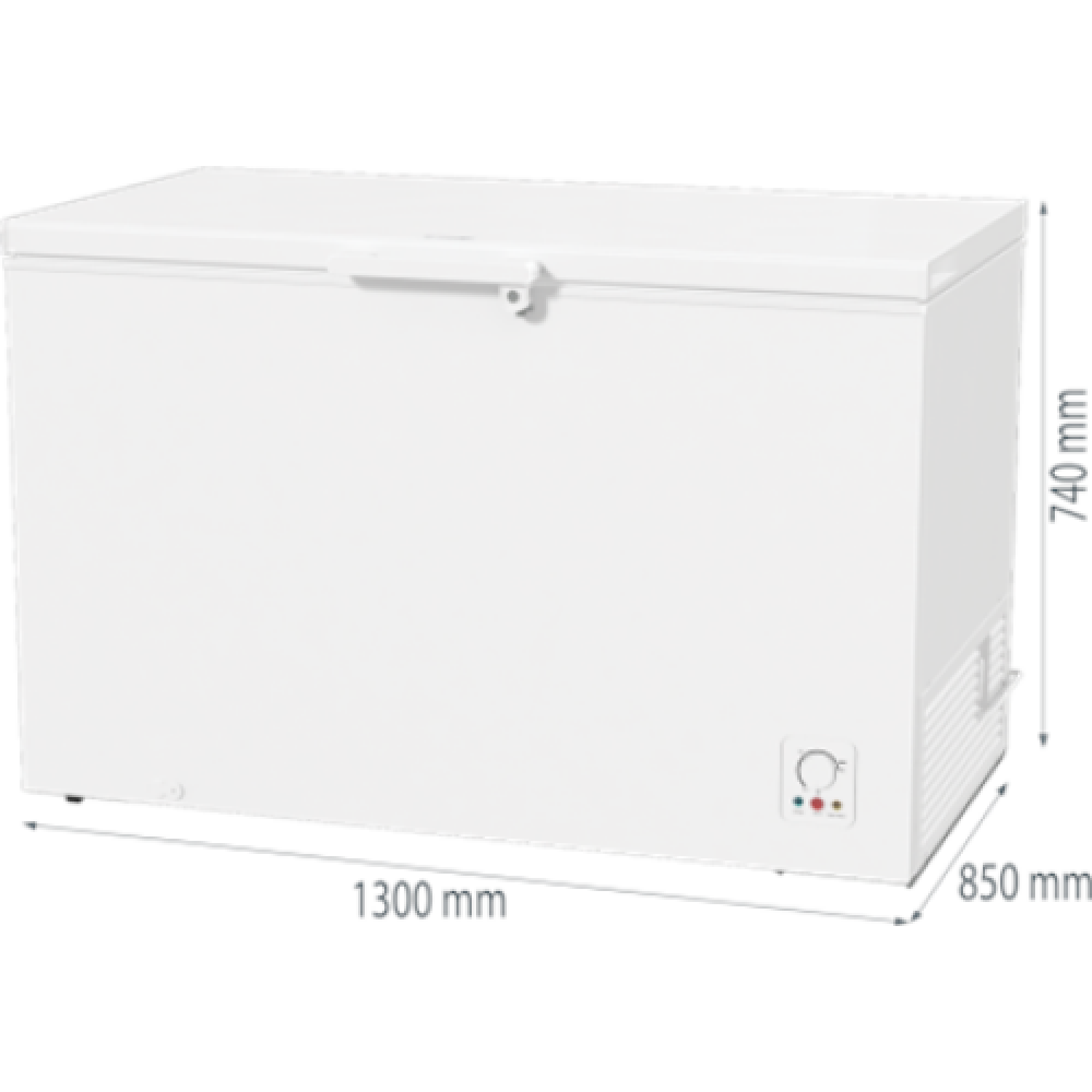 Gorenje , FH401CW , Freezer , Energy efficiency class F , Chest , Free standing , Height 85 cm , Total net capacity 384 L , White