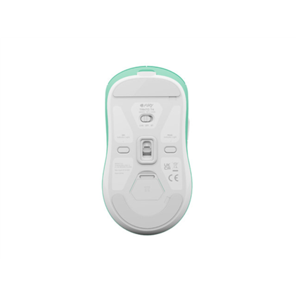 Fury Gaming Mouse , Tanto T4 , Wired/Wireless , 2.4 GHz, Bluetooth, USB , Mint