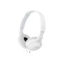 Sony , MDR-ZX110 , Headphones , Headband/On-Ear , White