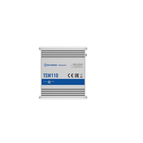 Teltonika , Switch , TSW110 , Unmanaged , Gigabit Ethernet (copper) ports quantity 5 , 10 Gbps (RJ-45) ports quantity 0 , SFP ports quantity 0 , SFP+ ports quantity 0 , Combo ports quantity 0 , PoE+ ports quantity 0 , Passive PoE ports quantity Possibilit