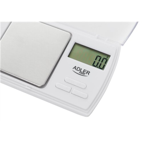 Adler , Precision scale , AD 3161 , Maximum weight (capacity) 0.5 kg , Accuracy 0.01 g , White