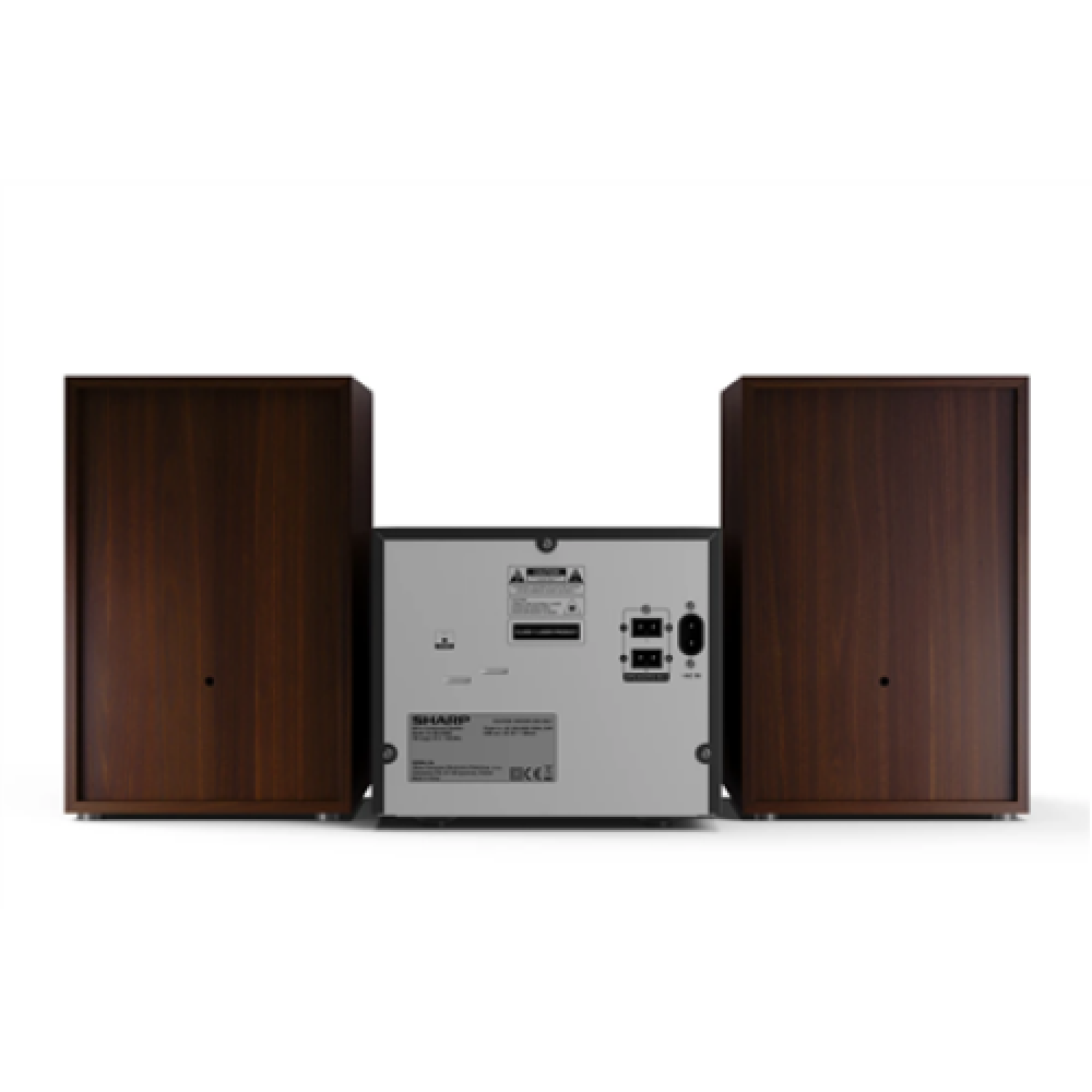 Sharp XL-B512(BR) Hi-Fi Micro System, CD/FM/USB/Bluetooth v5.0, 45W, Brown , Sharp , Hi-Fi Micro System , XL-B512(BR) , Brown , USB port , AUX in , Bluetooth , CD player , FM radio , Wireless connection