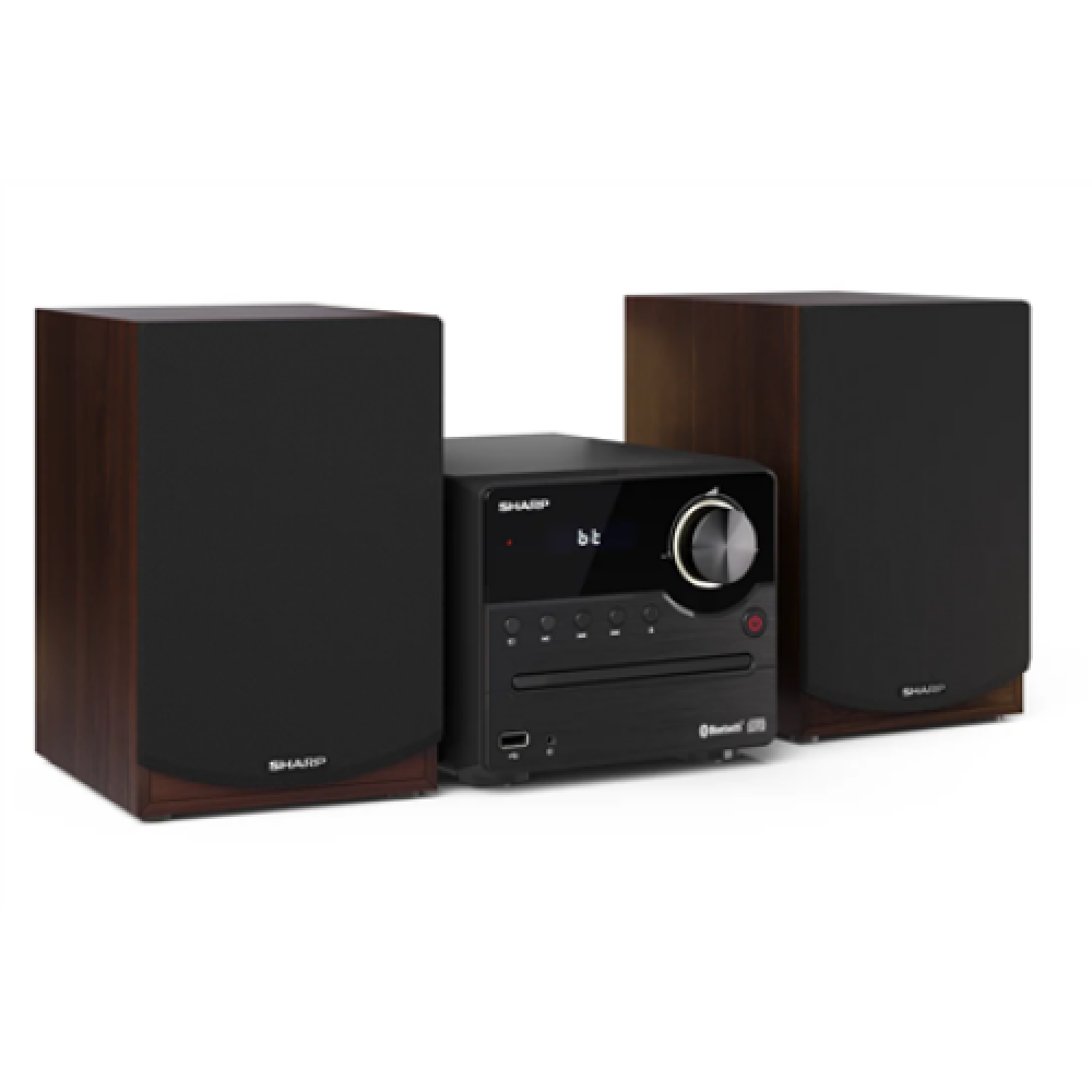 Sharp XL-B512(BR) Hi-Fi Micro System, CD/FM/USB/Bluetooth v5.0, 45W, Brown , Sharp , Hi-Fi Micro System , XL-B512(BR) , Brown , USB port , AUX in , Bluetooth , CD player , FM radio , Wireless connection