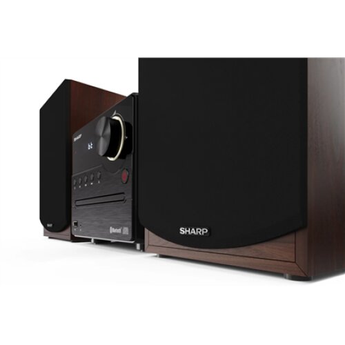 Sharp XL-B512(BR) Hi-Fi Micro System, CD/FM/USB/Bluetooth v5.0, 45W, Brown , Sharp , Hi-Fi Micro System , XL-B512(BR) , Brown , USB port , AUX in , Bluetooth , CD player , FM radio , Wireless connection
