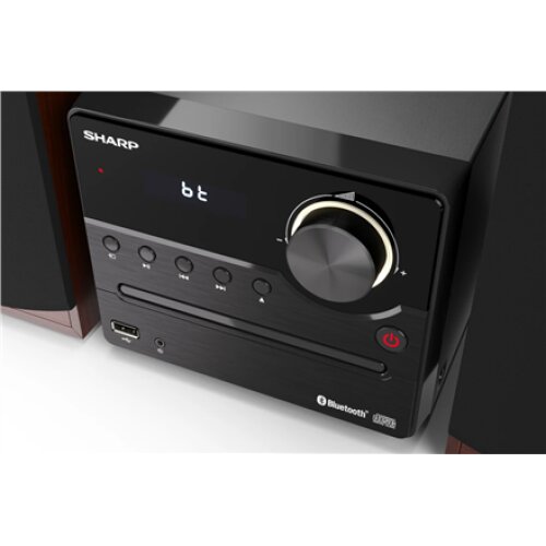 Sharp XL-B512(BR) Hi-Fi Micro System, CD/FM/USB/Bluetooth v5.0, 45W, Brown , Sharp , Hi-Fi Micro System , XL-B512(BR) , Brown , USB port , AUX in , Bluetooth , CD player , FM radio , Wireless connection
