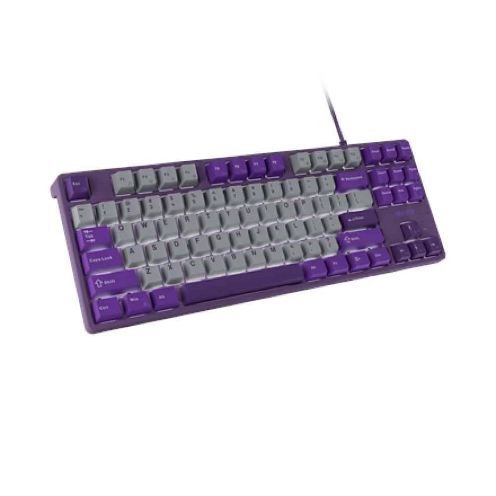 Fury , Kanabo K2 , Gaming Keyboard , Wired , US , Gray/Purple , USB Type-A , Linear