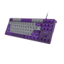 Fury , Kanabo K2 , Gaming Keyboard , Wired , US , Gray/Purple , USB Type-A , Linear