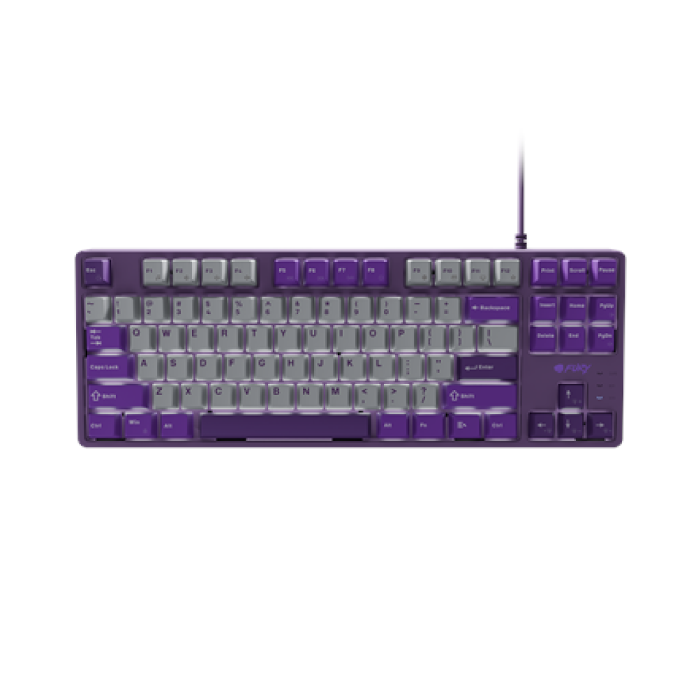 Fury , Kanabo K2 , Gaming Keyboard , Wired , US , Gray/Purple , USB Type-A , Linear