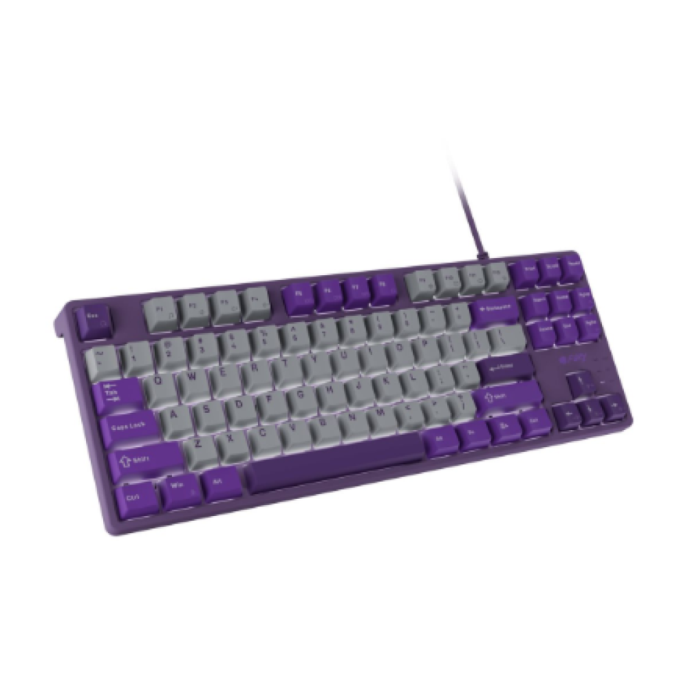 Fury , Kanabo K2 , Gaming Keyboard , Wired , US , Linear , Gray/Purple