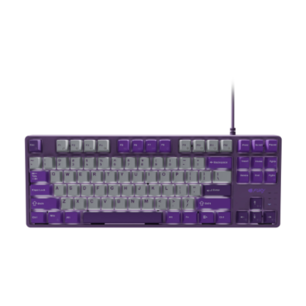 Fury , Kanabo K2 , Gaming Keyboard , Wired , US , Linear , Gray/Purple