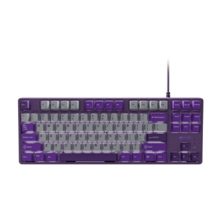 Fury , Kanabo K2 , Gaming Keyboard , Wired , US , Linear , Gray/Purple