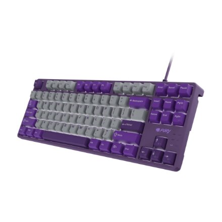 Fury , Kanabo K2 , Gaming Keyboard , Wired , US , Linear , Gray/Purple