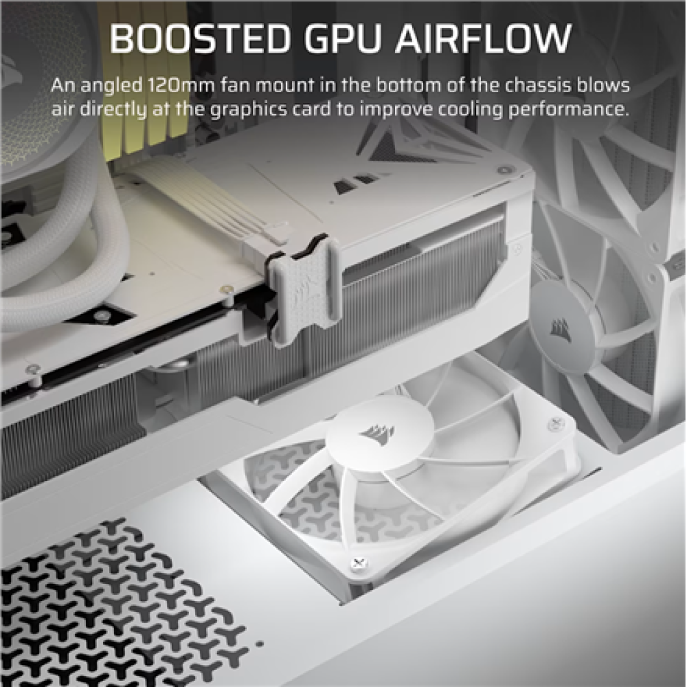 Corsair PC Case , 3200D RS , White , Mid-Tower