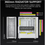 Corsair PC Case , 3200D RS , Mid-Tower , White