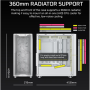 Corsair PC Case , 3200D RS , White , Mid-Tower