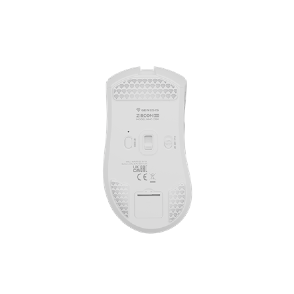 Genesis Zircon 880 , Wireless , Gaming Mouse , White , 2.4 GHz, Bluetooth, USB