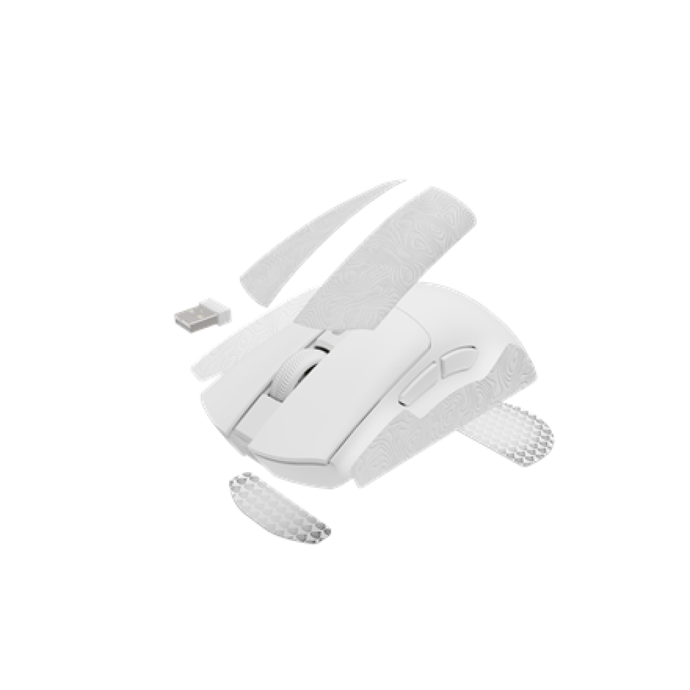Genesis Zircon 880 , Wireless , Gaming Mouse , White , 2.4 GHz, Bluetooth, USB