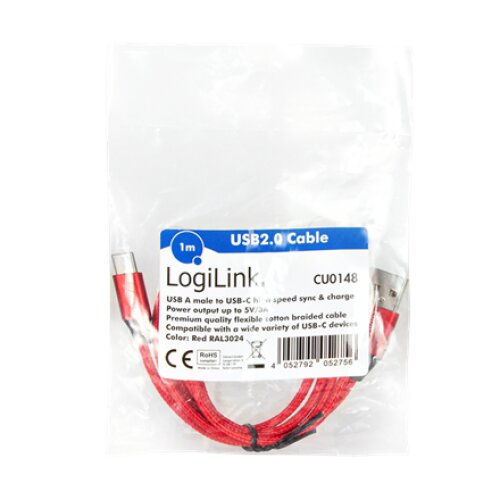 Logilink , USB-C Male , USB-A Male