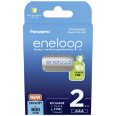 Panasonic , Rechargeable Batteries , ENELOOP BK-4MCDE/2BE , AAA , 800 mAh , 2 pc(s)