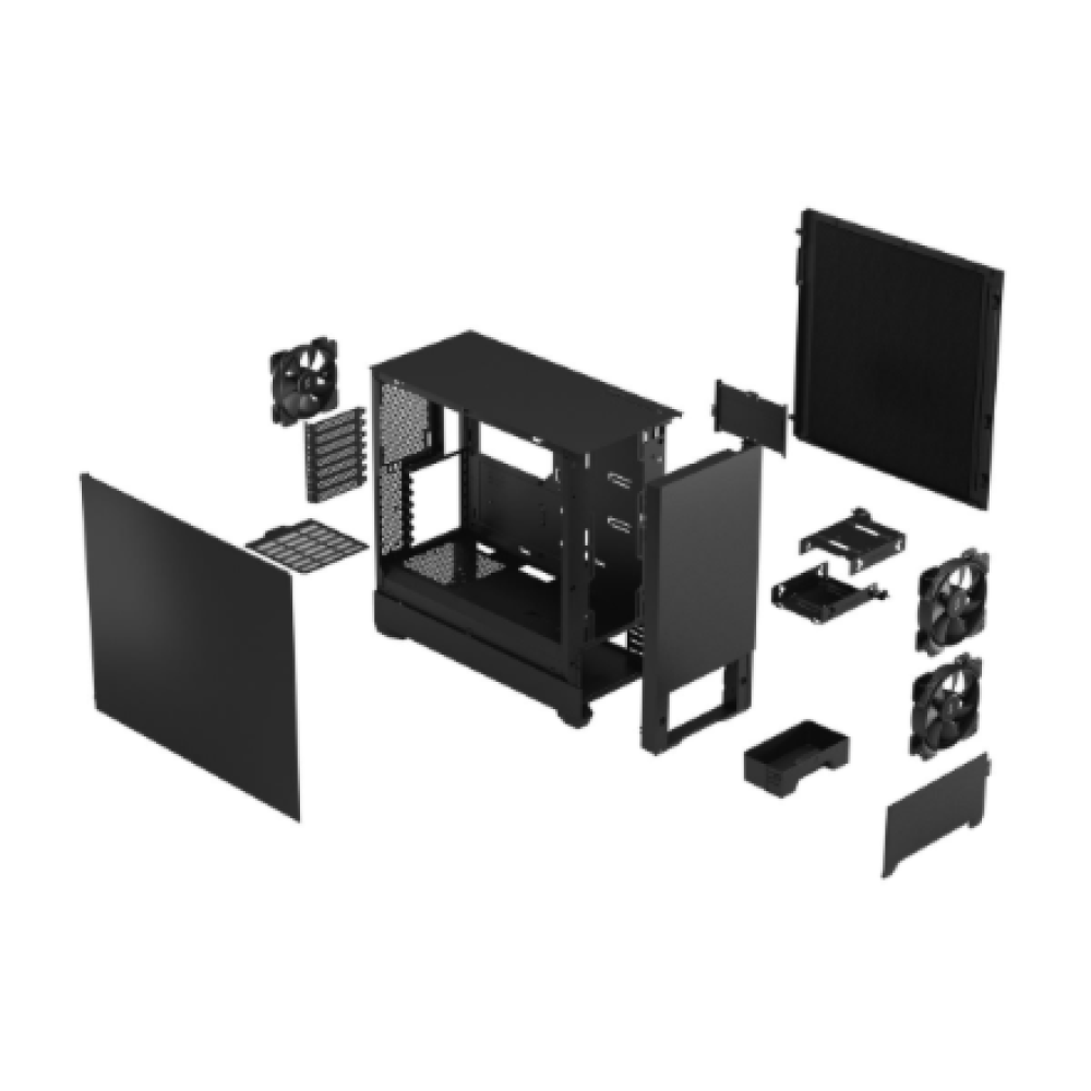 Fractal Design , Pop Silent , Side window , ATX, mATX, Mini ITX , ATX , Black Solid