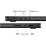 Apple , MacBook , Pro , Space Black , 16.2 , 3456 x 2234 pixels , Apple M5 Pro , 48 GB , Solid-state drive capacity 1000 GB , Apple M5 Pro chip 18-core CPU/20-core GPU , macOS , Bluetooth version 6 , Keyboard language Russian , Keyboard backlit