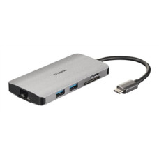 D-Link , 8-in-1 USB-C Hub with HDMI/Ethernet/Card Reader/Power Delivery , DUB-M810 , USB hub , USB Type-C
