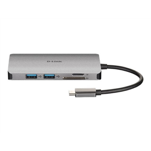 D-Link , 8-in-1 USB-C Hub with HDMI/Ethernet/Card Reader/Power Delivery , DUB-M810 , USB hub , USB Type-C