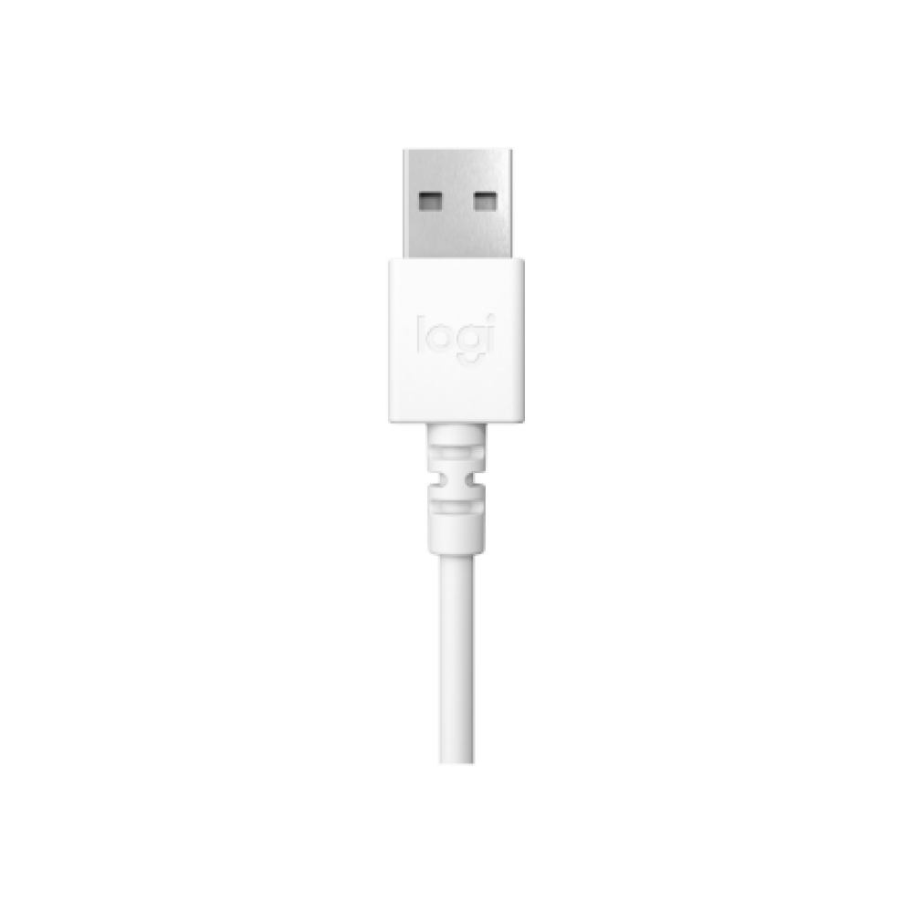 Logitech , USB Computer Headset , H390 , Wired , Over-Ear , Microphone , Noise canceling , Off-white