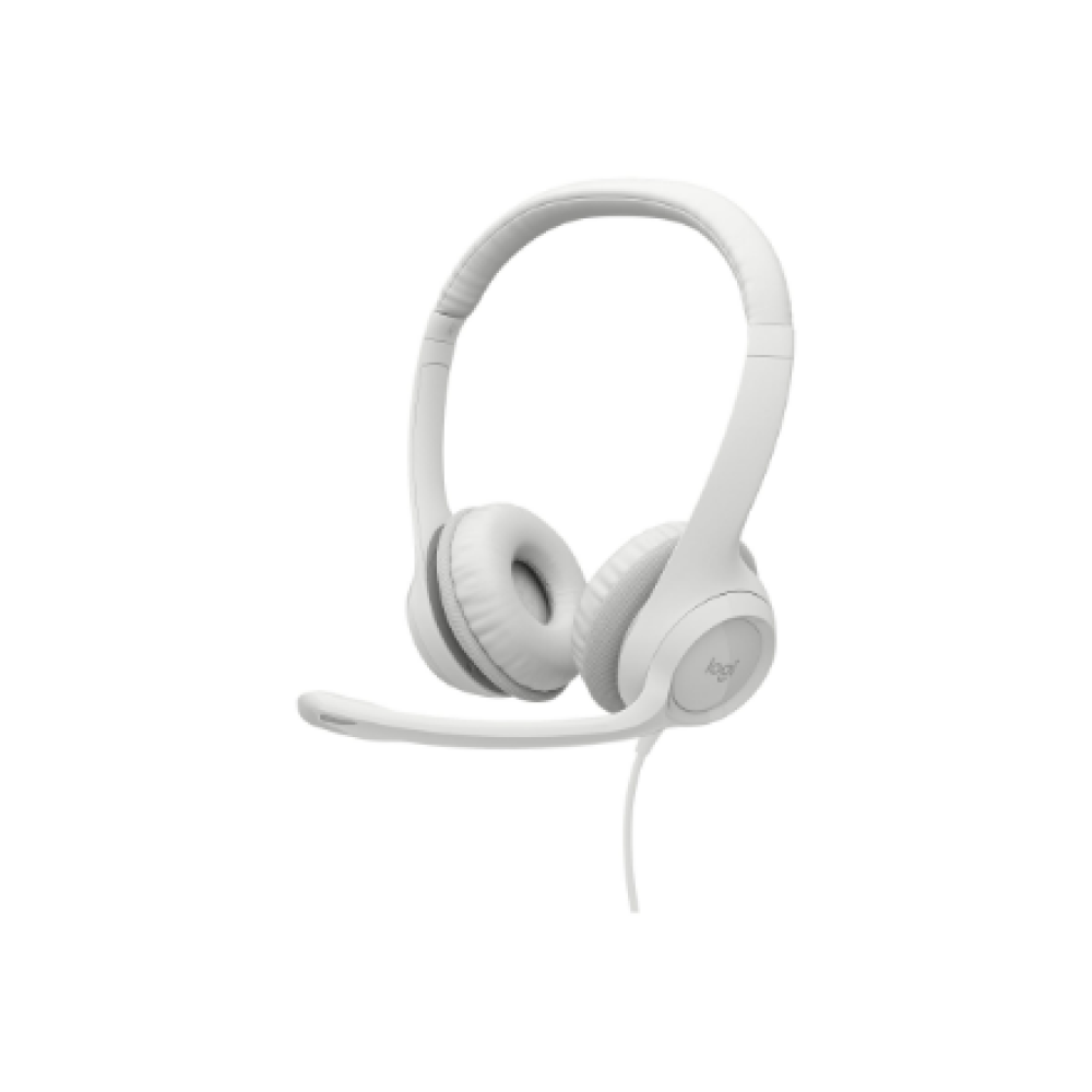 Logitech , USB Computer Headset , H390 , Wired , Over-Ear , Microphone , Noise canceling , Off-white