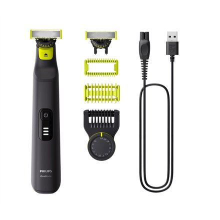 Philips Face and Body Shaver , QP6542/15 OneBlade Pro 360 , Operating time (max) 90 min , Wet & Dry , Lithium Ion , Black