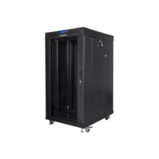 Lanberg , Rack cabinet 19 free-standing 22U/800x800 (flat pack) with glass door, LCD , FF01-8822-12BL , Black