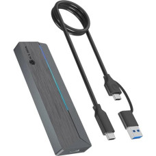 Raidsonic Icy Box M.2 SATA/NVMe SSD Enclosure with USB 3.2 Gen 2 Type-C and RGB light , Warranty IB-1826MCL-CU31 month(s) Raidsonic Icy Box M.2 SATA/NVMe SSD Enclosure with USB 3.2 Gen 2 Type-C and RGB light , Warranty IB-1826MCL-CU31 month(s)
