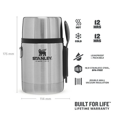 Thermo , Adventure , Capacity 0.53 L , Material Stainless Steel