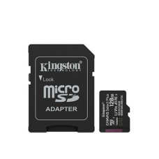 Kingston Canvas Select Plus , 128 GB , microSD , Flash memory class Class 10, UHS-I, U1/U3, video class 10/30, A1
