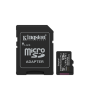 Kingston Canvas Select Plus , 128 GB , microSD , Flash memory class Class 10, UHS-I, U1/U3, video class 10/30, A1