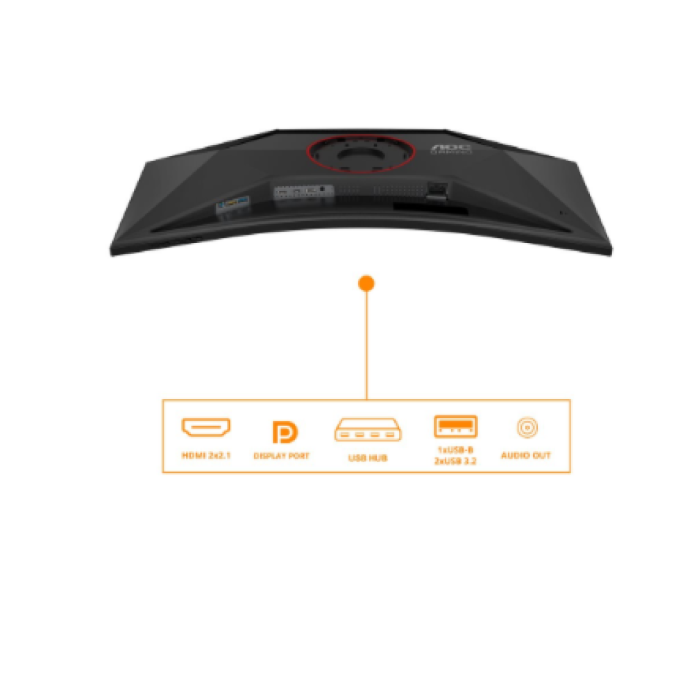 AOC CU34G4Z , 34 , Fast VA , WQHD , 21:9 , 240 Hz , 1 ms , 3440 x 1440 pixels , 450 cd/m² , HDMI ports quantity 2 , Black